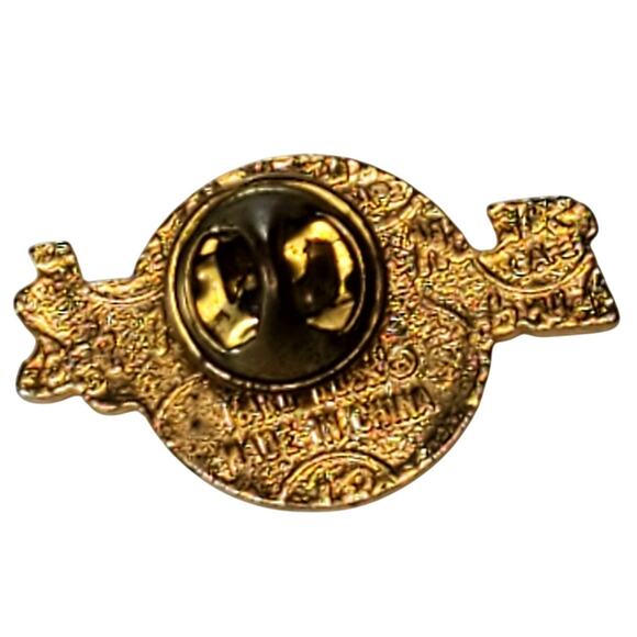 Hard Rock Records Gold Vinyl Record Disc Logo HR Pin - Picture 2 of 4